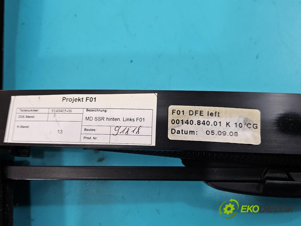 Bmw 7 F01 2008-2015 3.0d 245KM automatic 180 kW 2993 cm3 4- roleta 9141405 (Roleta kufra)