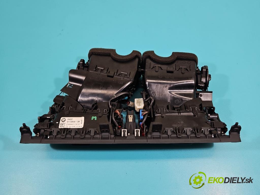 Bmw 7 F01 2008-2015 3.0d 245KM automatic 180 kW 2993 cm3 4- Mřížka: kúrenia stredová 9115859-08 (Mriežka kúrenia (fukár))