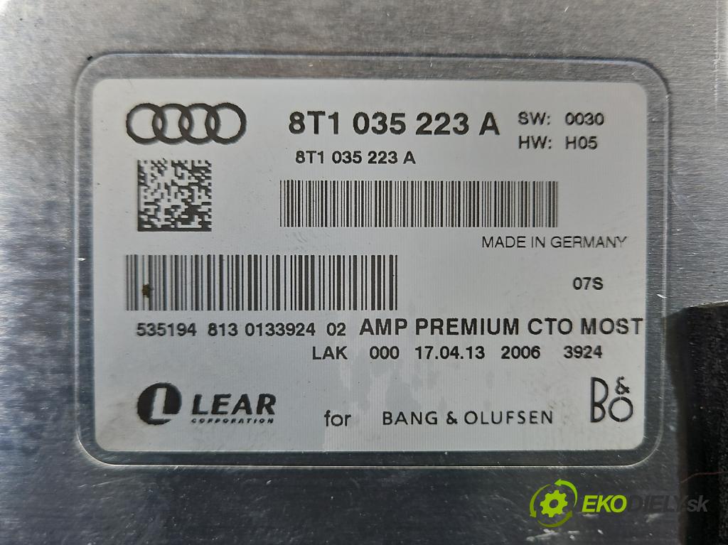 Audi Q5 2008-2016 3.0 tfsi: 272 HP automatic 200 kW 2995 cm3 5- Zesilovač: 8T1035223A (Zosilňovač)