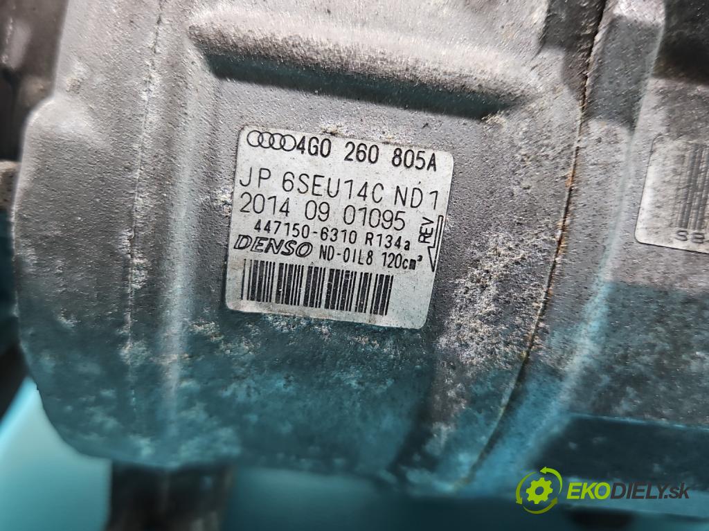 Audi A6 C7 2011-2018 3.0 tfsi: quattro 310 hp automatic 228 kW 2995 cm3 4- Kompresor: klíma 4G0260805A (Kompresor klimatizace)