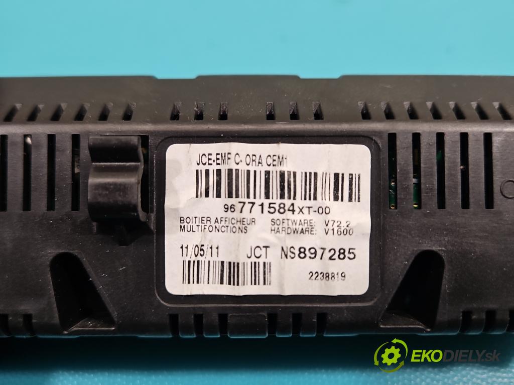 Citroen C3 II 2009-2016 1.6 hdi 92 HP manual 68 kW 1560 cm3 5- Zobrazit: 96771584XT (Prístrojová doska)