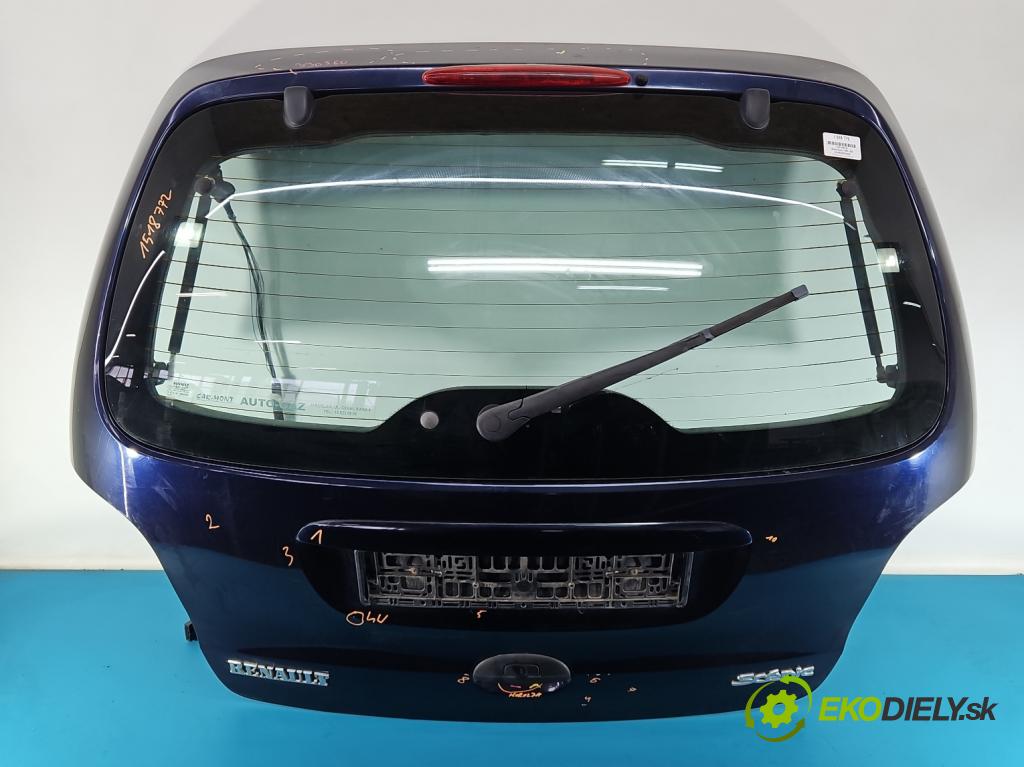 Renault Scenic I 1996-2003 1.6 16v 107 HP manual 79 kW 1598 cm3 5- zadní kufrové dveře  (Zadní kapota (kufr))