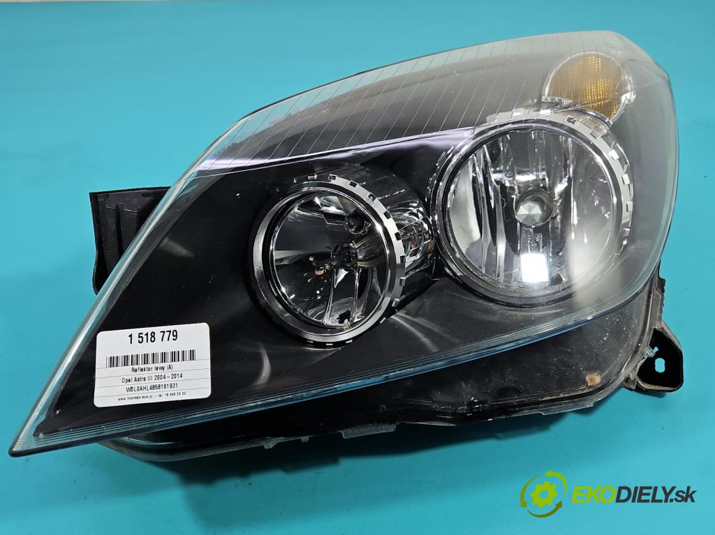 Opel Astra III 2004-2014 1.7 CDTI 80 HP manual 59 kW 1686 cm3 5- Reflektor: ľavý  (Kľučka dverí ostatné)