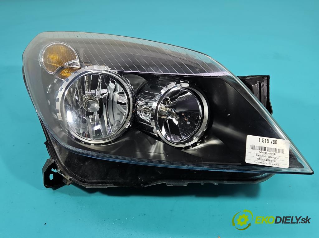 Opel Astra III 2004-2014 1.7 CDTI 80 HP manual 59 kW 1686 cm3 5- Reflektor: pravý  (Svetlo predné pravé)