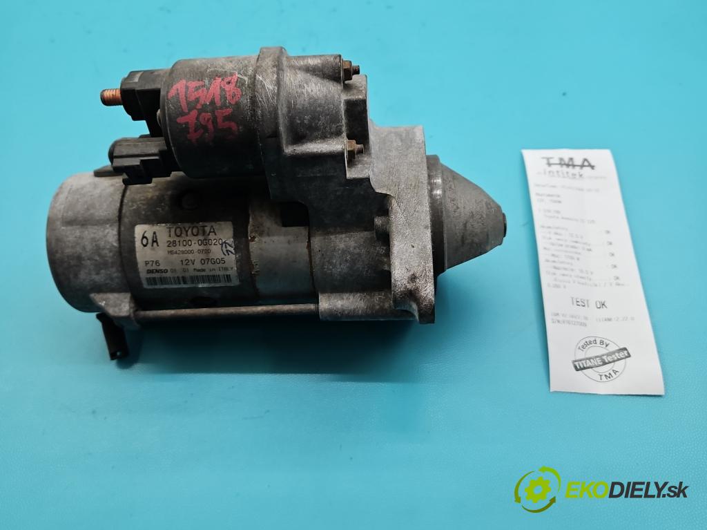 Toyota Avensis II T25 2003-2008 2.0 d4d 116 hp manual 85 kW 1995 cm3 5- startér: 28100-0G020 (Startér)
