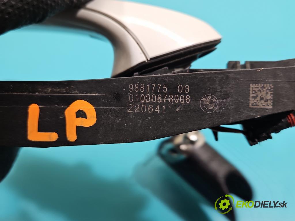 Bmw iX3 G08 0.0 elektrický: 286 HP automatic 210 kW  5- rukoväť predné ľavé mimo: 9881775 (Kľučka dverí vonkajšia predná ľavá)