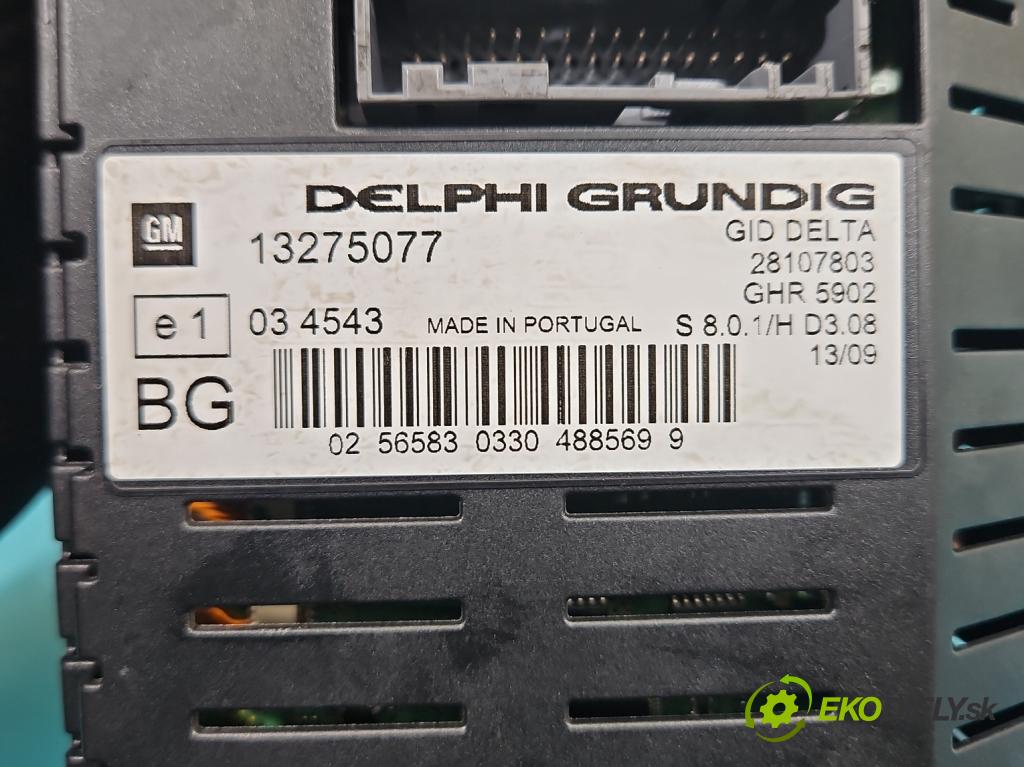 Opel Zafira B 2005-2014 1.9 CDTI 101 HP manual 74 kW 1910 cm3 5- Zobrazit: 13275077 (Prístrojová doska)