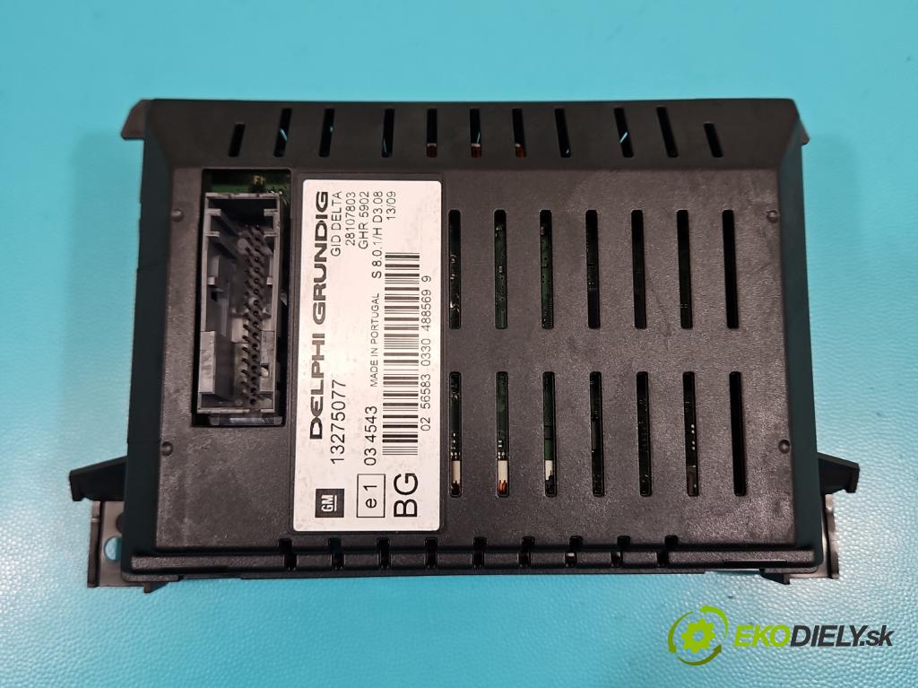 Opel Zafira B 2005-2014 1.9 CDTI 101 HP manual 74 kW 1910 cm3 5- Zobrazit: 13275077 (Prístrojová doska)