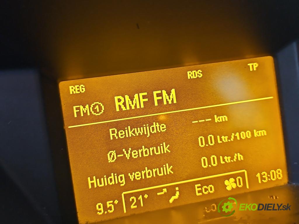 Opel Zafira B 2005-2014 1.9 CDTI 101 HP manual 74 kW 1910 cm3 5- Zobrazit: 13275077 (Prístrojová doska)