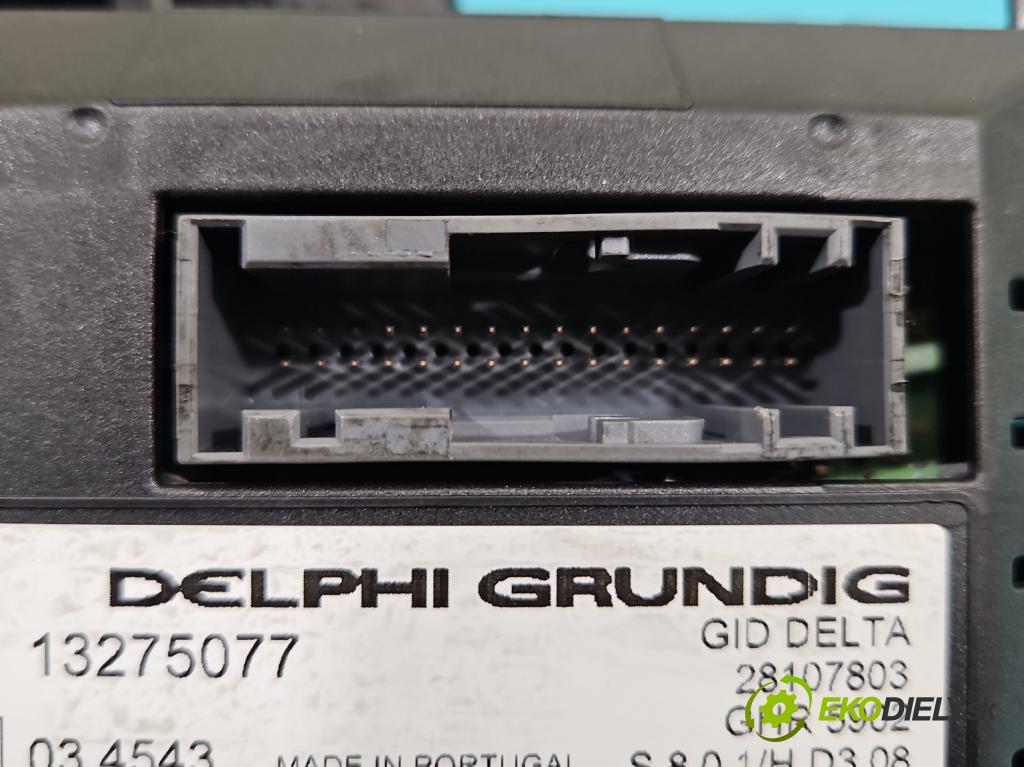 Opel Zafira B 2005-2014 1.9 CDTI 101 HP manual 74 kW 1910 cm3 5- Zobrazit: 13275077 (Prístrojová doska)