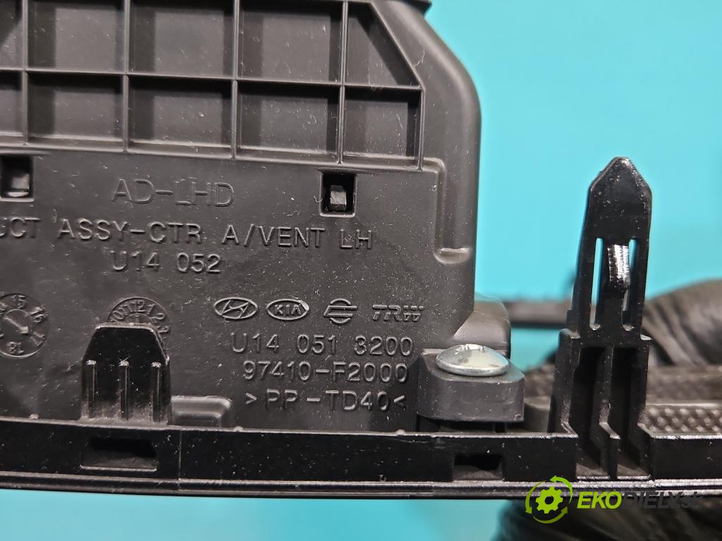 Hyundai Elantra VI 2015-2020 1.6 16v 128 HP manual 93.8 kW 1591 cm3 4- Mřížka: kúrenia stredová 97410-F2000 (Mriežka kúrenia (fukár))