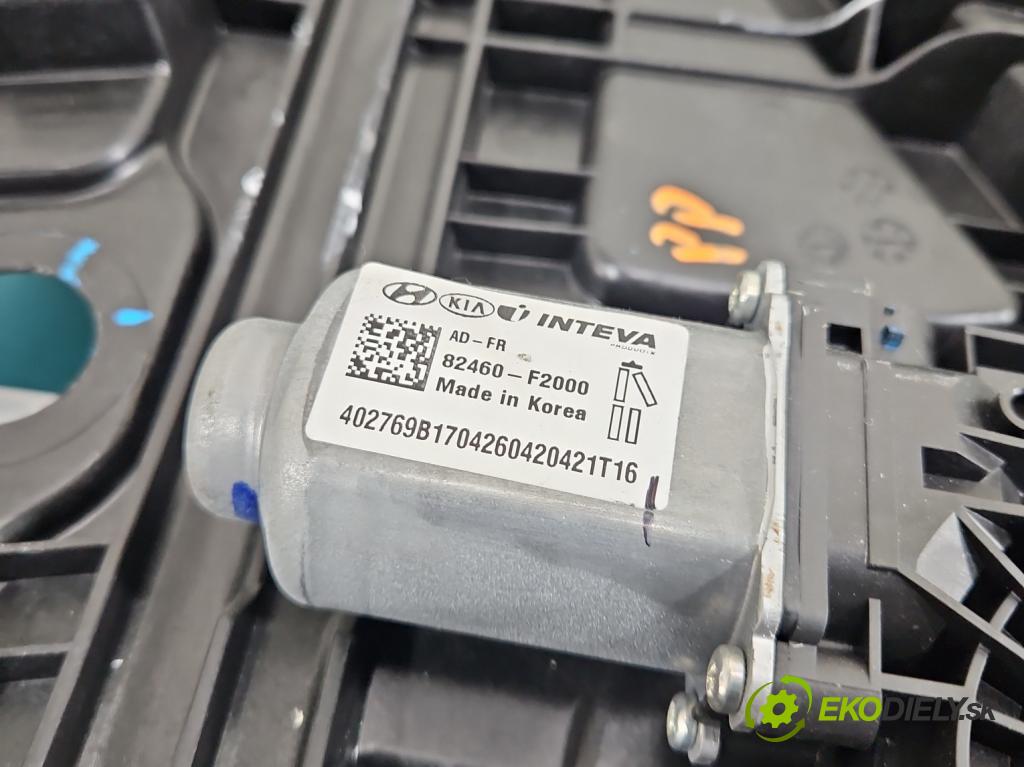 Hyundai Elantra VI 2015-2020 1.6 16v 128 HP manual 93.8 kW 1591 cm3 4- mechanizmus okna predné pravý 82480-F2360