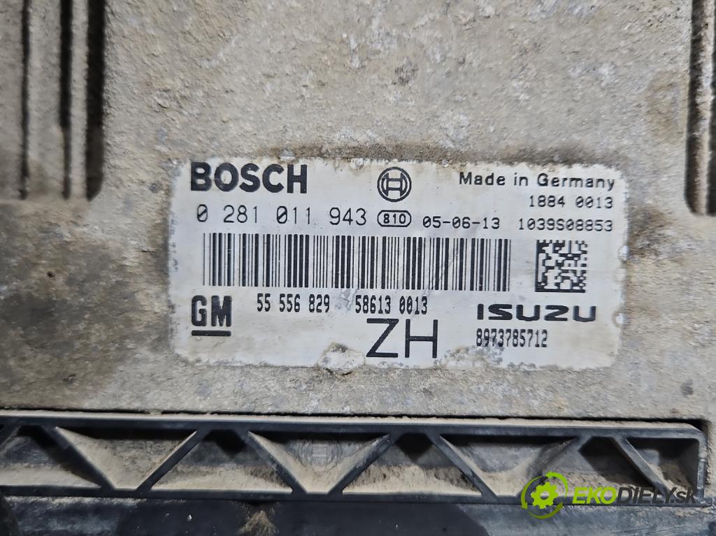 Opel Astra III 2004-2014 1.7 CDTI 80 HP manual 59 kW 1686 cm3 5- riadiaca jednotka motora 0281011943