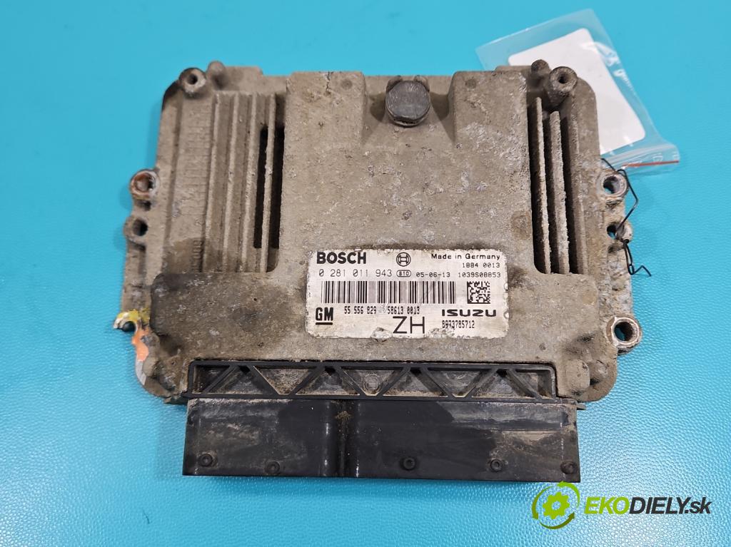 Opel Astra III 2004-2014 1.7 CDTI 80 HP manual 59 kW 1686 cm3 5- riadiaca jednotka motora 0281011943