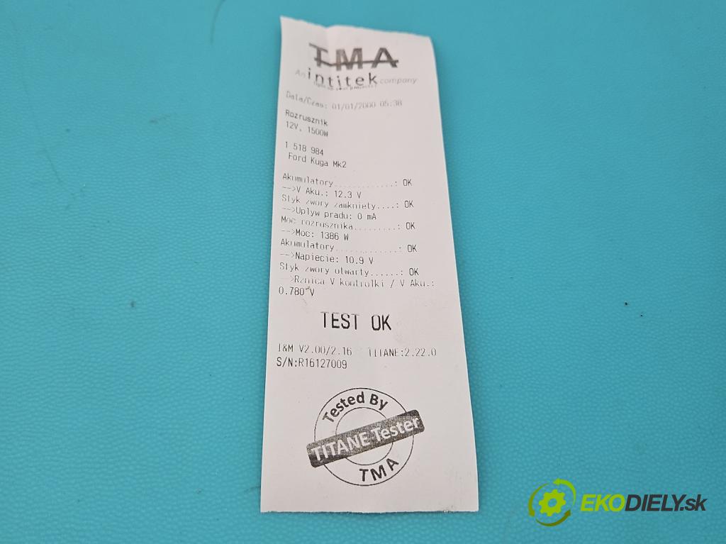 Ford Kuga Mk2 2013-2019 1.5 120 hp manual 88.3 kW 1498 cm3 5- startér: F1FT-11000-MA (Startér)