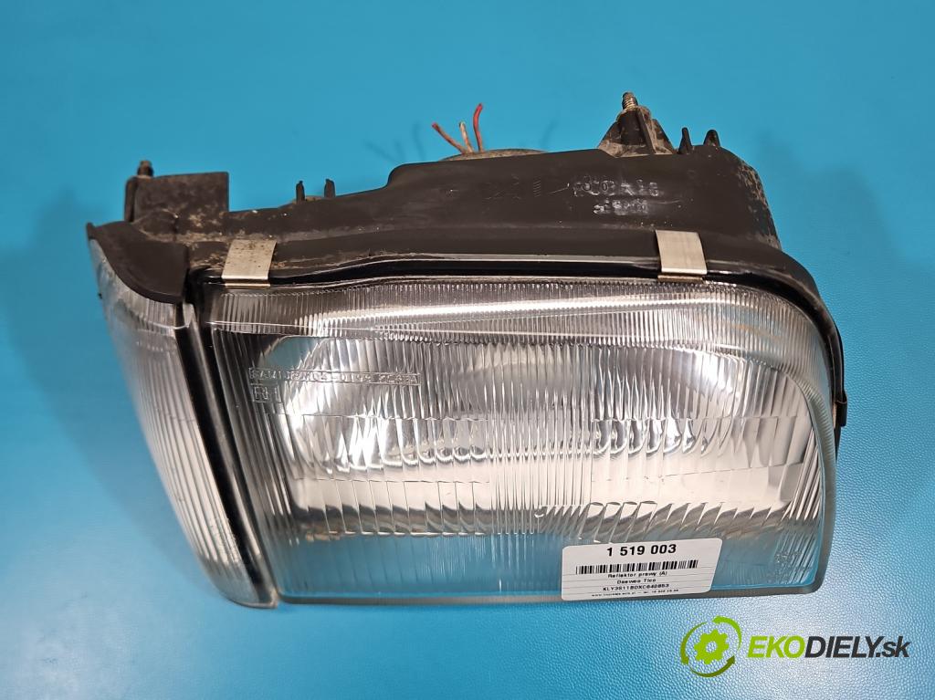 Daewoo Tico 0.8b 41 HP manual 30 kW 796 cm3 5- Reflektor: pravý  (Svetlo predné pravé)