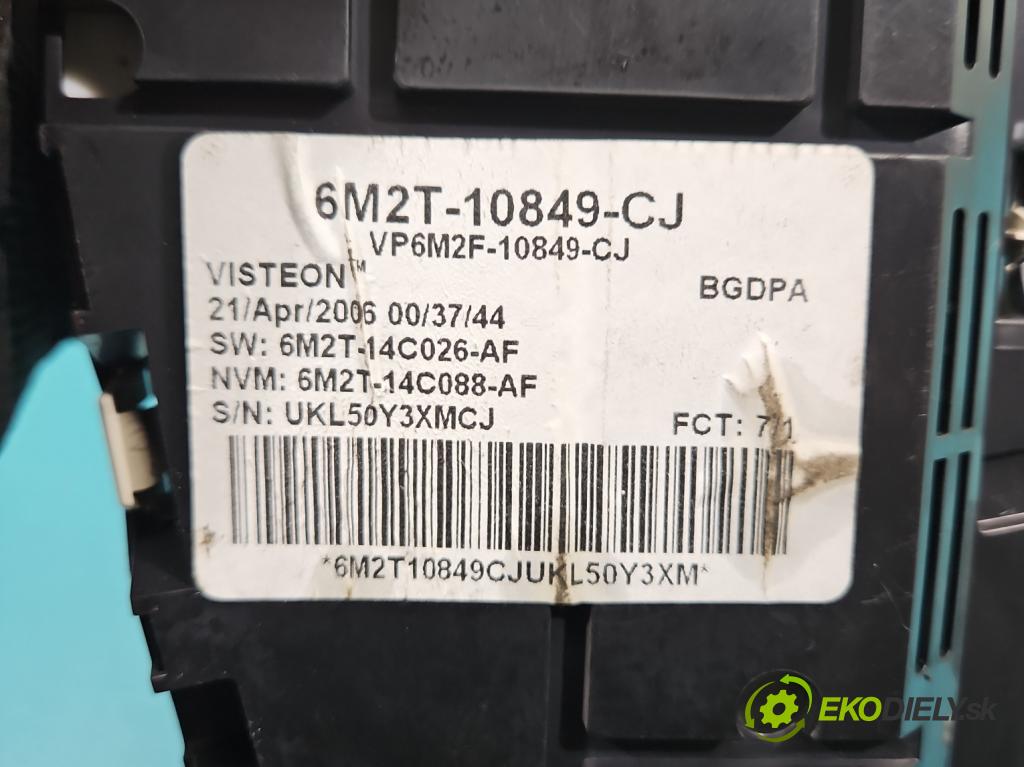 Ford Galaxy Mk2 2006-2015 2.0 TDCI 131 HP manual 96 kW 1997 cm3 5- prístrojovka/ budíky 6M2T-10849-CJ (Prístrojová doska)