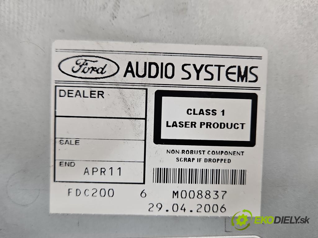 Ford Galaxy Mk2 2006-2015 2.0 TDCI 131 HP manual 96 kW 1997 cm3 5- Radio originál 6M2T-18C815-AF