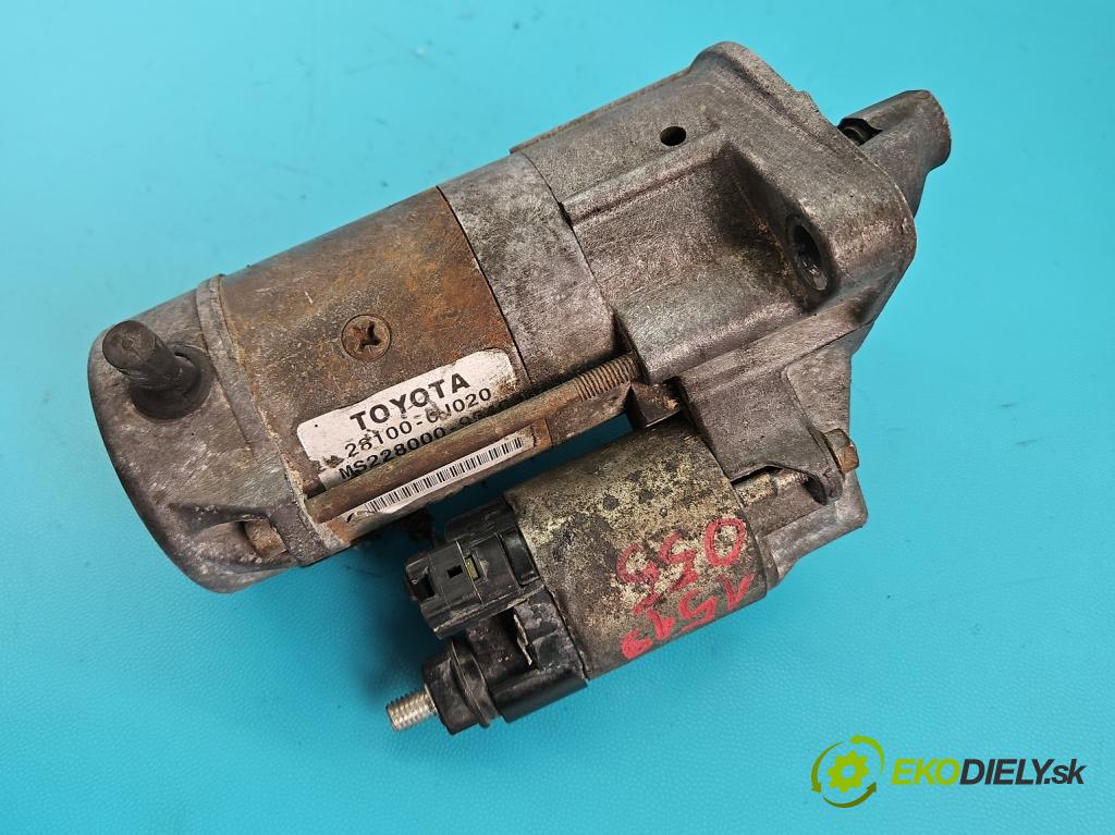 Toyota Yaris I 1999-2005 1.0 VVTI 68 hp manual 50 kW 998 cm3 5- startér: 28100-0J020 (Startér)