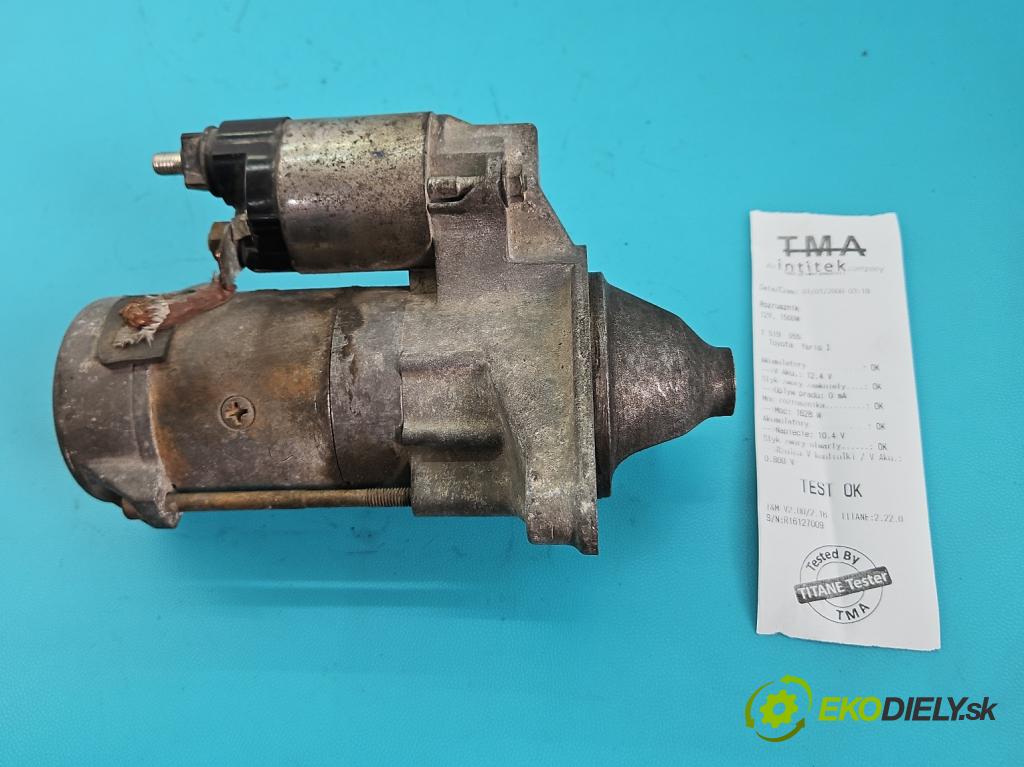 Toyota Yaris I 1999-2005 1.0 VVTI 68 hp manual 50 kW 998 cm3 5- startér: 28100-0J020 (Startér)