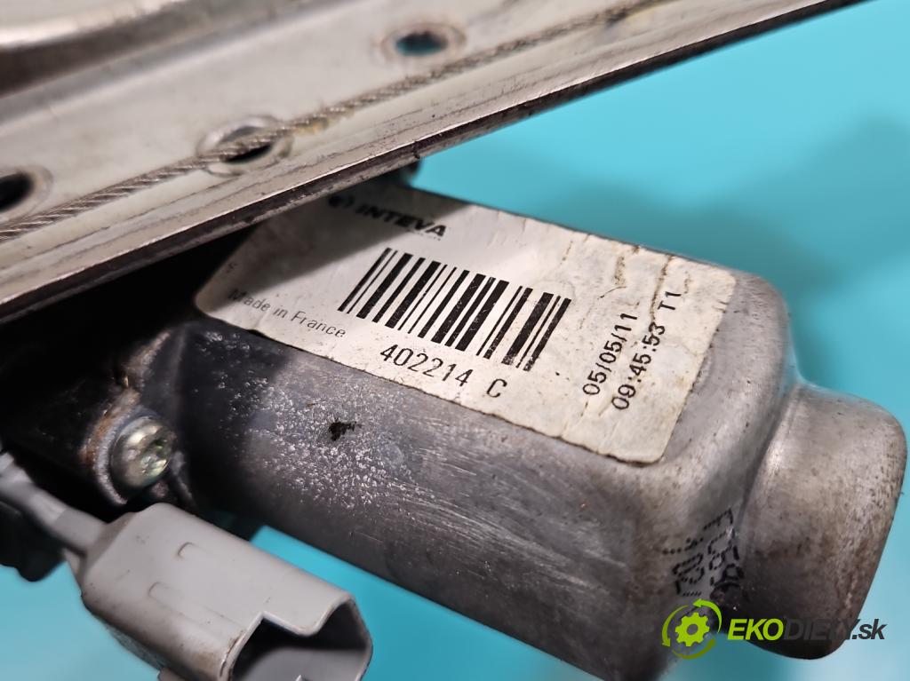 Citroen C3 II 2009-2016 1.6 hdi 92 HP manual 68 kW 1560 cm3 5- mechanizmus okna predné pravý