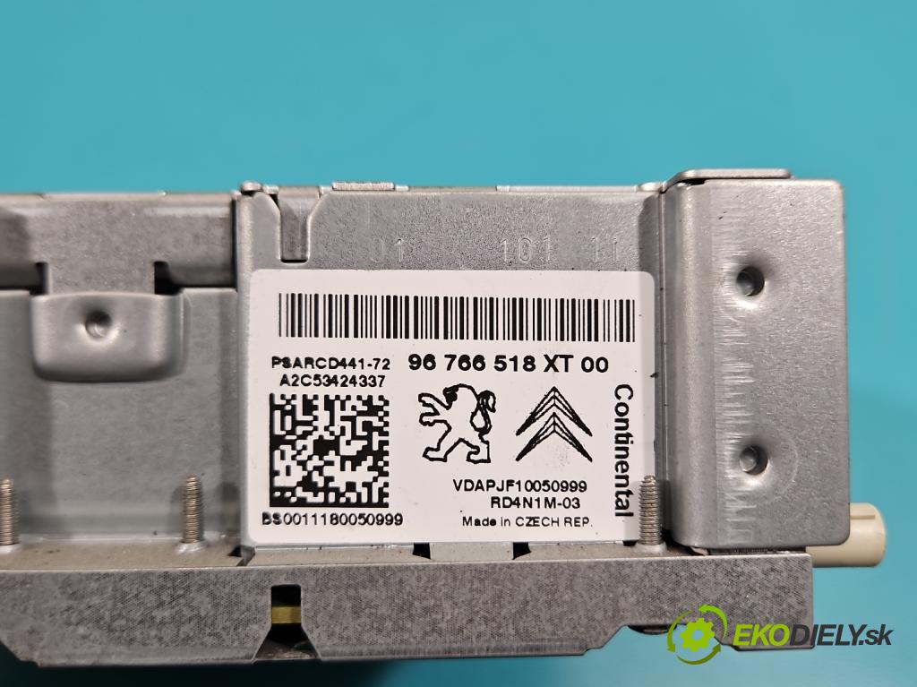 Citroen C3 II 2009-2016 1.6 hdi 92 HP manual 68 kW 1560 cm3 5- Radio originál 96766518XT