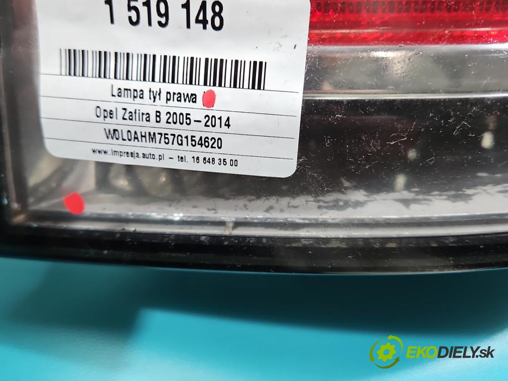 Opel Zafira B 2005-2014 1.9 CDTI 101 hp manual 74 kW 1910 cm3 5- světlo zadní pravé 24451843 (Klika dveří ostatní)
