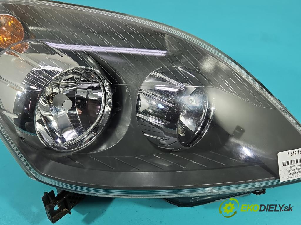 Opel Zafira B 2005-2014 1.9 CDTI 101 HP manual 74 kW 1910 cm3 5- Reflektor: pravý  (Svetlo predné pravé)