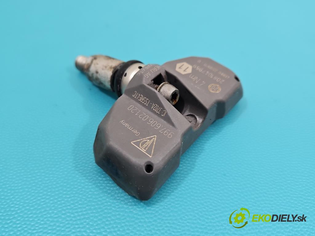 Porsche Panamera I 970 2009-2016 3.0 v6 420hp automatic 309 kW 2997 cm3 5- snímač tlaku pneumatika 99760602120 (Snímač tlaku v pneumatice)