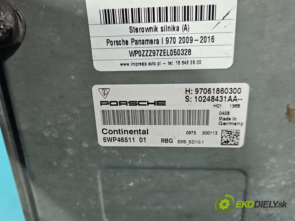 Porsche Panamera I 970 2009-2016 3.0 v6 420 hp automatic 309 kW 2997 cm3 5- riadiaca jednotka motora 97061860300