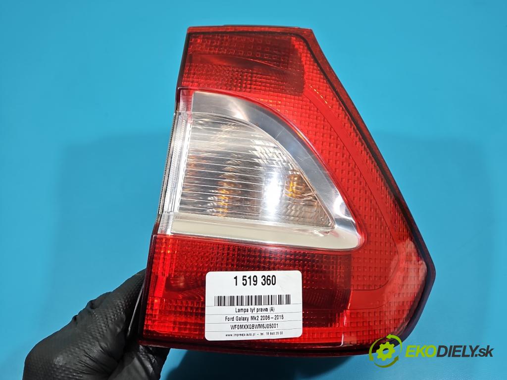 Ford Galaxy Mk2 2006-2015 2.0 TDCI 131 hp manual 96 kW 1997 cm3 5- světlo zadní pravé 6M21-13N552-AC (Klika dveří ostatní)