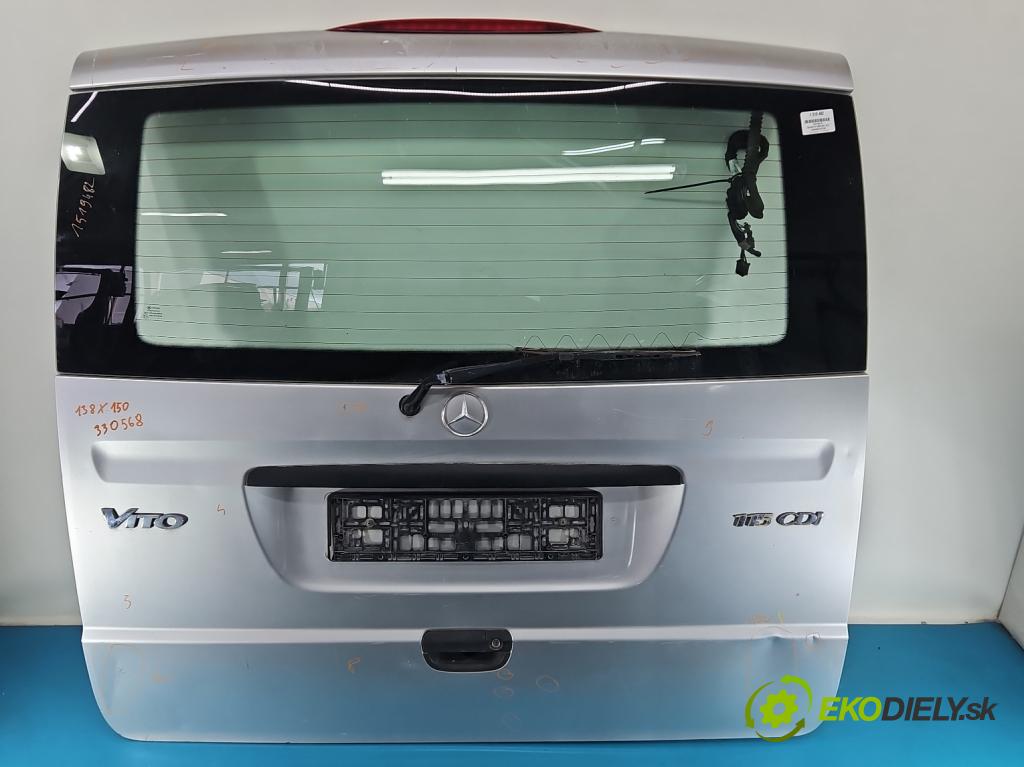 Mercedes Vito W639 2003-2014 2.2 cdi (646982) 150 hp manual 110 kW 2148 cm3 5- zadní kufrové dveře  (Zadní kapota (kufr))