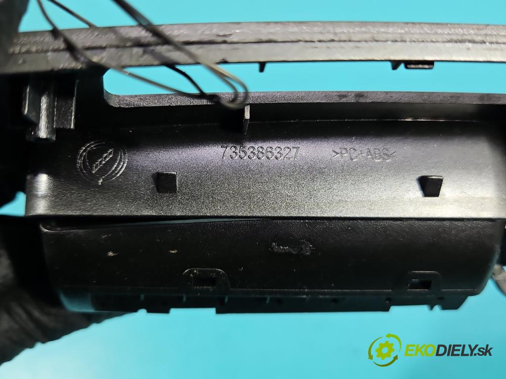 Fiat Punto Grande 1.3 JTD 90 HP manual 66 kW 1248 cm3 3- Mřížka: kúrenia stredová 735386327 (Mriežka kúrenia (fukár))