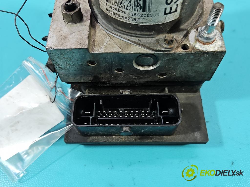 Fiat Punto Grande 1.3 JTD 90 HP manual 66 kW 1248 cm3 3- čerpadlo abs 0265230306 (Pumpa ABS)