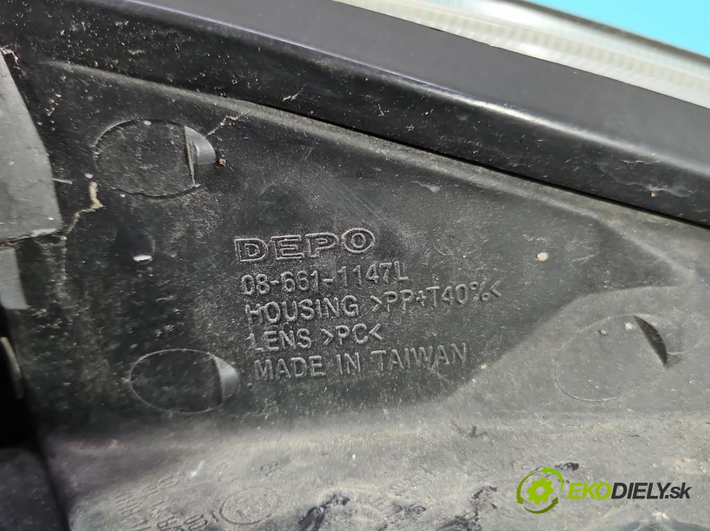 Fiat Punto Grande 1.3 JTD 90 HP manual 66 kW 1248 cm3 3- Reflektor: ľavý  (Kľučka dverí ostatné)