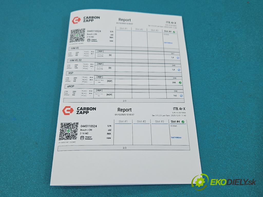 Fiat Tipo II 2015- 1.6 jtd (55260384) 120 HP manual 88 kW 1598 cm3 5- vstrek 0445110524 (Vstrekovač paliva)