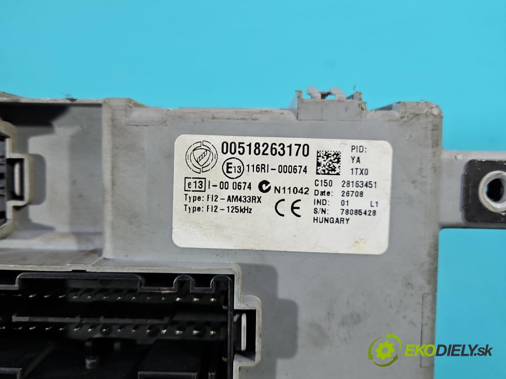 Fiat Punto Grande 1.3 JTD 90 hp manual 66 kW 1248 cm3 3- skříňka pojistková 518263170 (Pojistková skříňka)