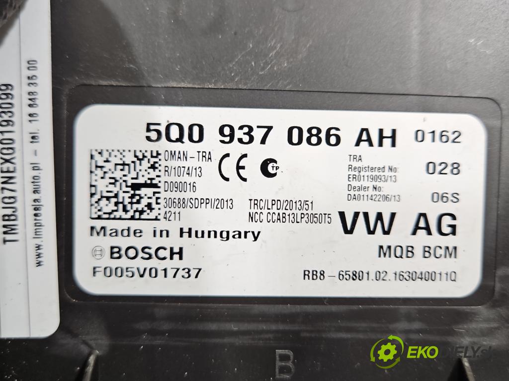 Skoda Octavia III 2013- 1.6 tdi 110 HP manual 81 kW 1598 cm3 5- riadiaca jednotka komfortu 5Q0937086AH