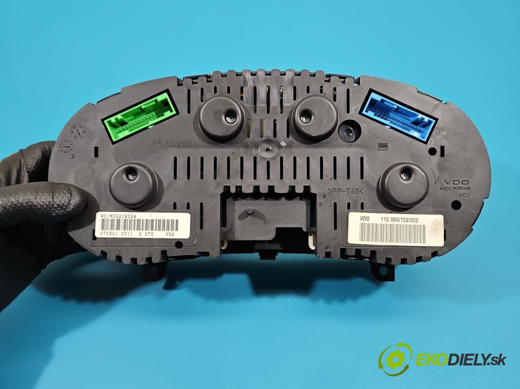 Seat Leon I 1999-2005 1.6 16V 105 HP manual 77 kW 1598 cm3 5- prístrojovka/ budíky 110080152002 (Prístrojová doska)