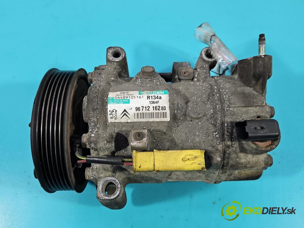 Citroen C3 II 2009-2016 1.6 hdi 92 HP manual 68 kW 1560 cm3 5- Kompresor: klimatizácie 9671216280 (Kompresor klimatizácie)