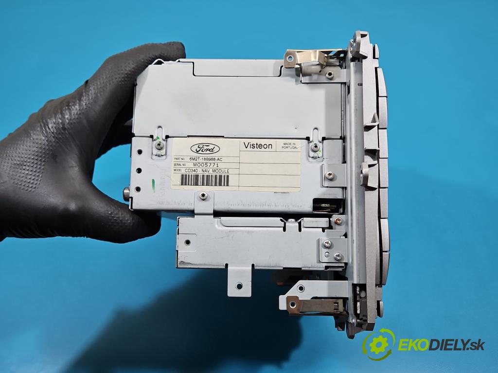 Ford S-max I 2006-2015 2.0 TDCI 140 HP manual 103 kW 1997 cm3 5- Radio originál 6M2T-18B988-AC