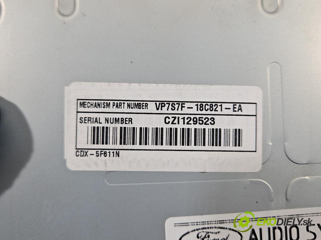 Ford S-max I 2006-2015 2.0 TDCI 140 HP manual 103 kW 1997 cm3 5- Radio originál 6M2T-18B988-AC