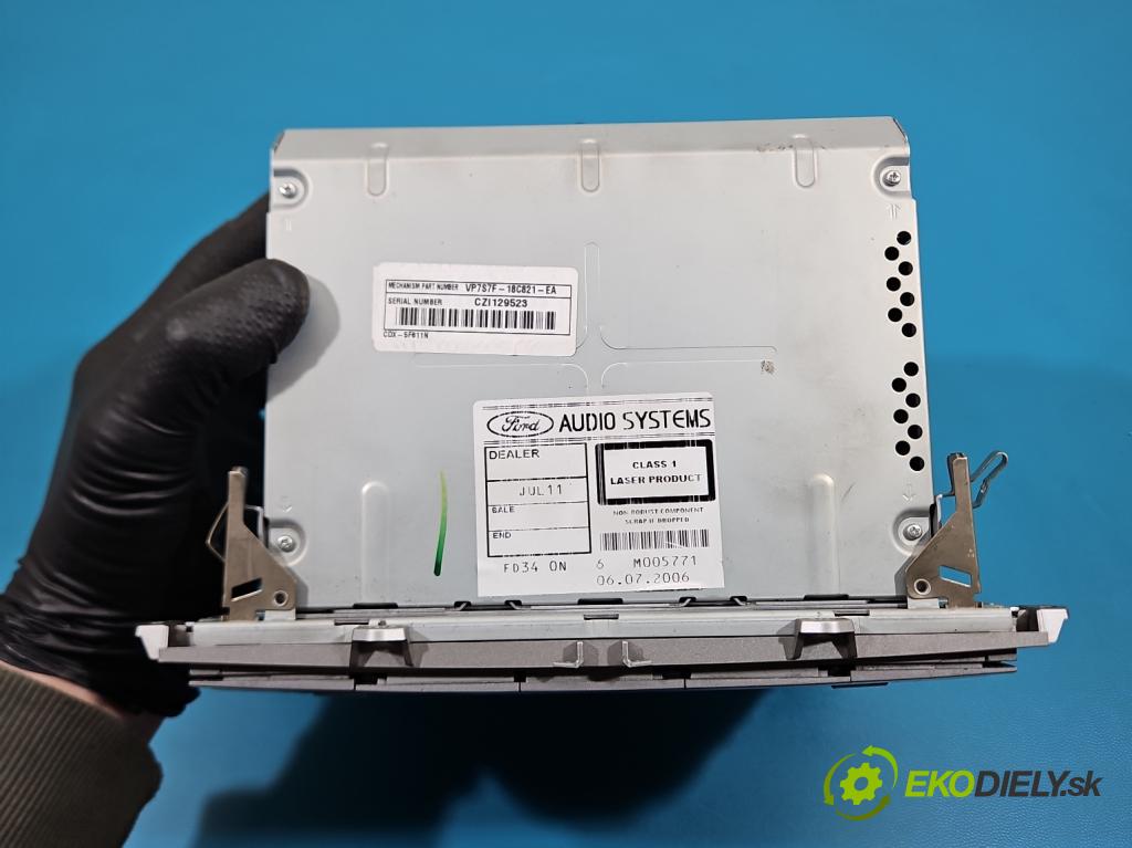 Ford S-max I 2006-2015 2.0 TDCI 140 HP manual 103 kW 1997 cm3 5- Radio originál 6M2T-18B988-AC