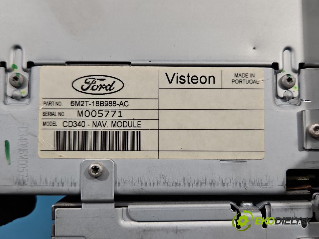 Ford S-max I 2006-2015 2.0 TDCI 140 HP manual 103 kW 1997 cm3 5- Radio originál 6M2T-18B988-AC