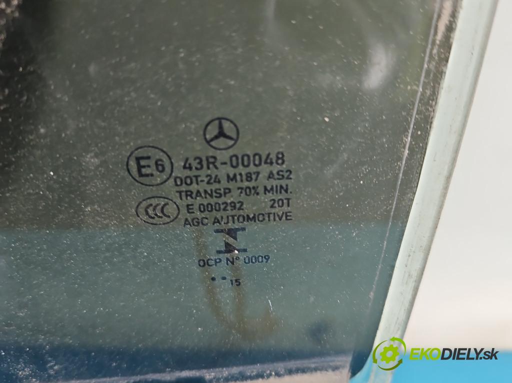 Mercedes A W176 2012-2018 1.5 CDI 109 hp manual 80 kW 1461 cm3 5- sklo dveře zadní levé