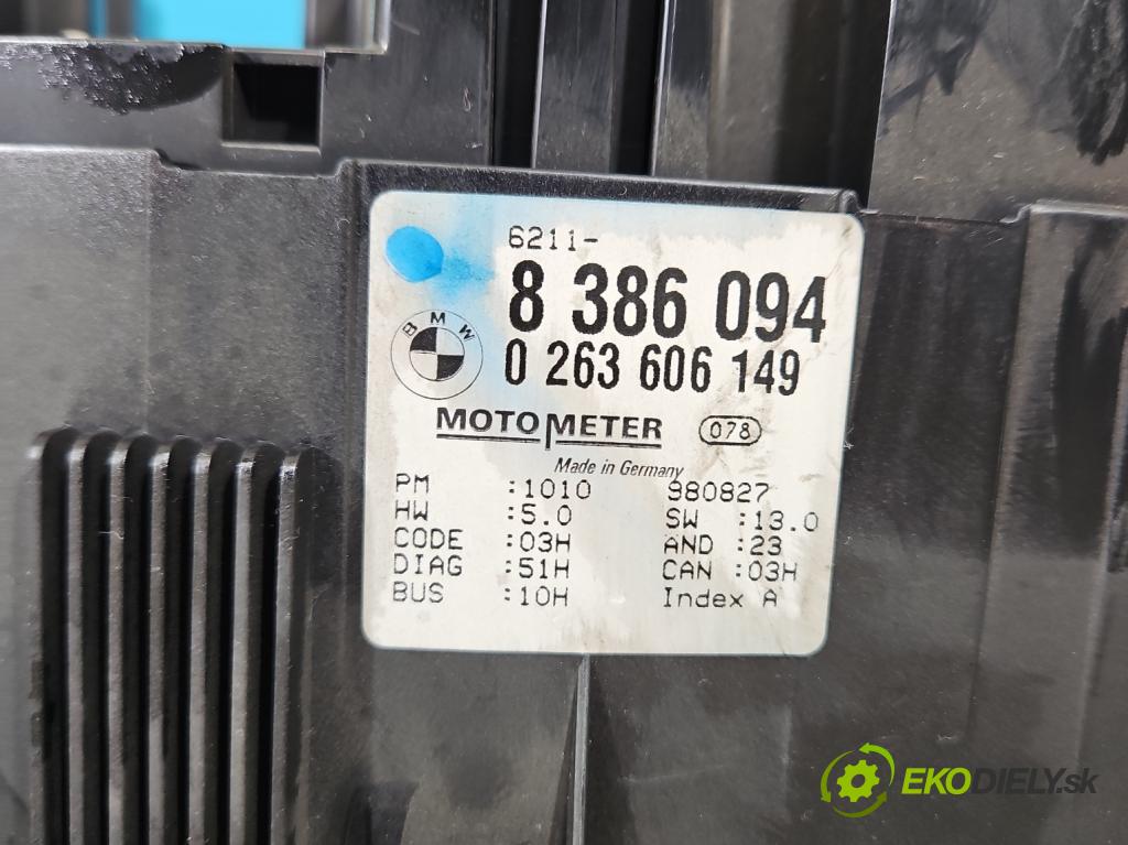 Bmw 3 E46 1998-2007 1.9b: 118 HP automatic 87 kW 1895 cm3 4- prístrojovka/ budíky 8386094 (Prístrojová doska)