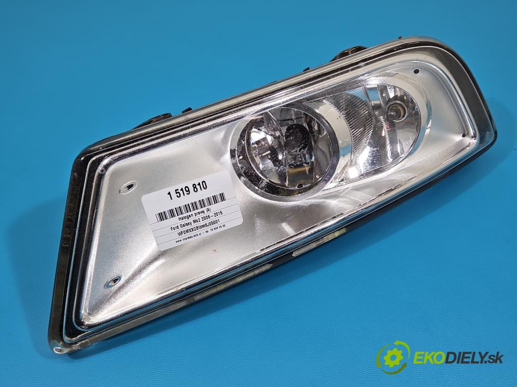 Ford Galaxy Mk2 2006-2015 2.0 TDCI 131 hp manual 96 kW 1997 cm3 5- Halogen pravý 6M21-15K201-B (Klika dveří ostatní)