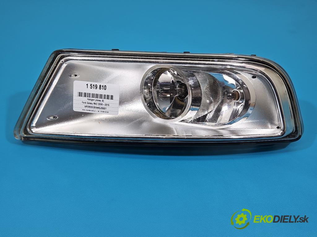 Ford Galaxy Mk2 2006-2015 2.0 TDCI 131 hp manual 96 kW 1997 cm3 5- Halogen pravý 6M21-15K201-B (Klika dveří ostatní)