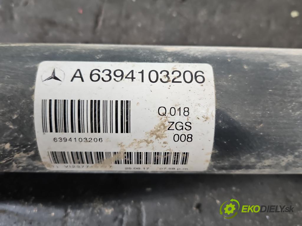 Mercedes Vito W639 2003-2014 2.2 cdi (646982) 150 HP manual 110 kW 2148 cm3 5- Hřídel: zadné A6394103206 (Kardaňový hriadeľ)