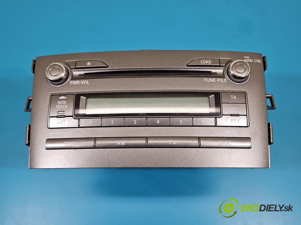 Toyota Auris I 2006-2013 1.6 VVTI 124hp manual 91 kW 1598 cm3 5- Radio originál 86120-02570
